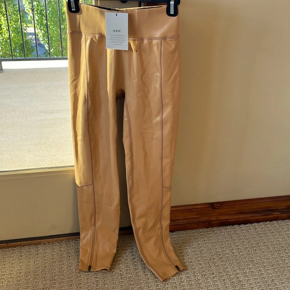 NWT A.L.C. Emilie Faux Leather High Waist Leggings - Picture 5 of 11